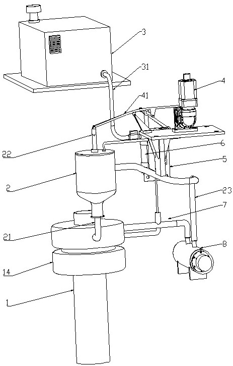 Petroleum casing dosing device