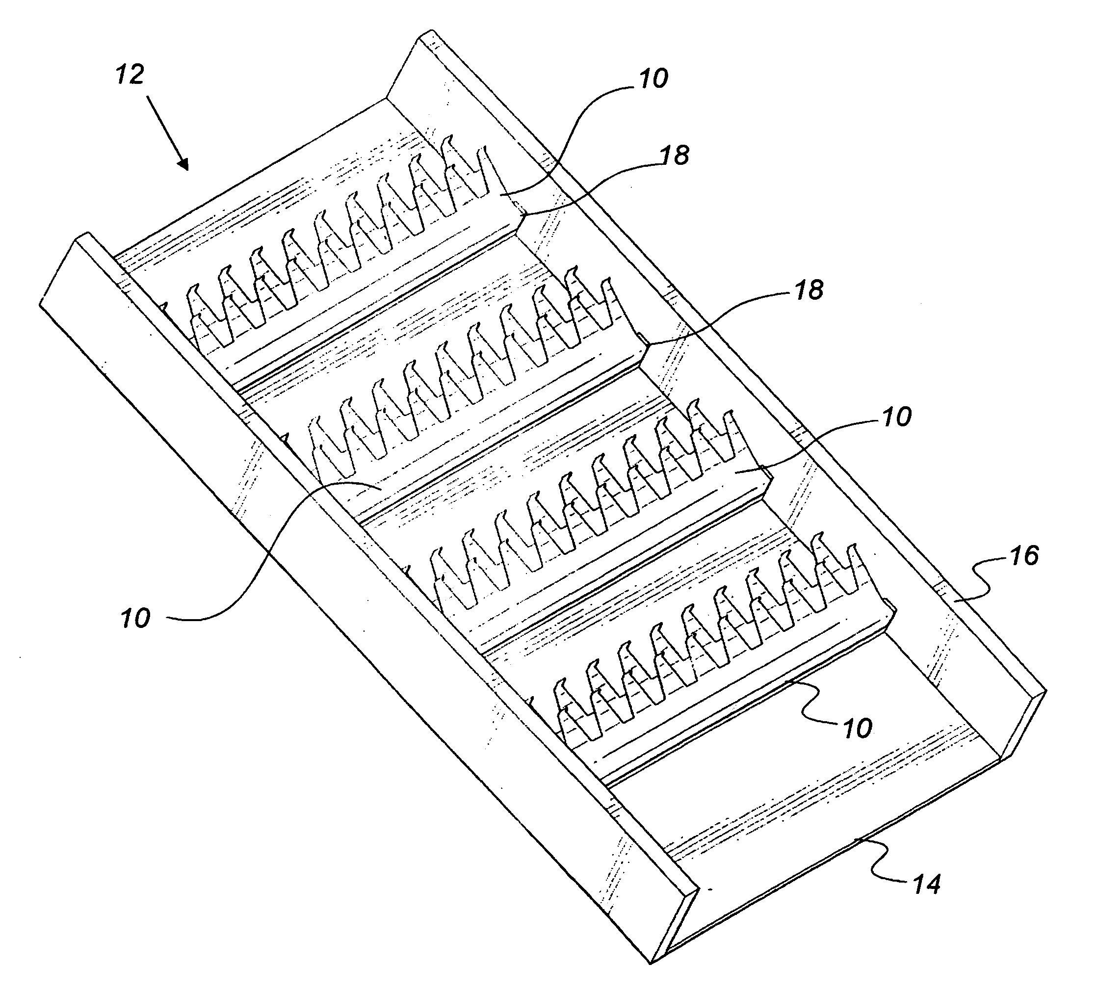 Aeration and mixing trough