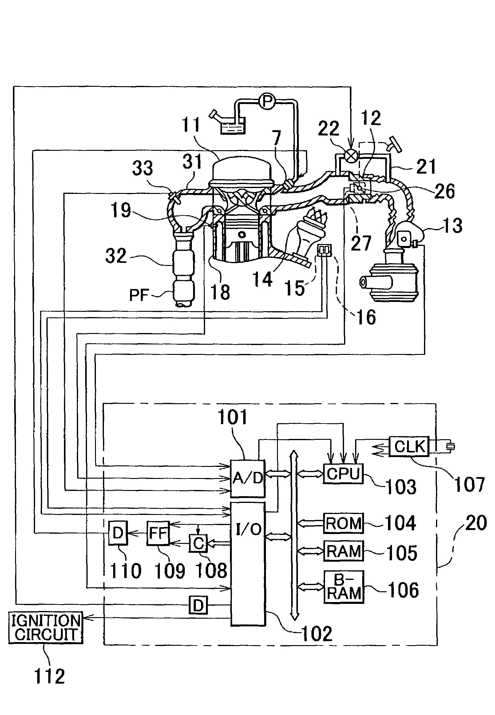 Exhaust gas control device-equipped internal combustion engine and exhaust gas control method