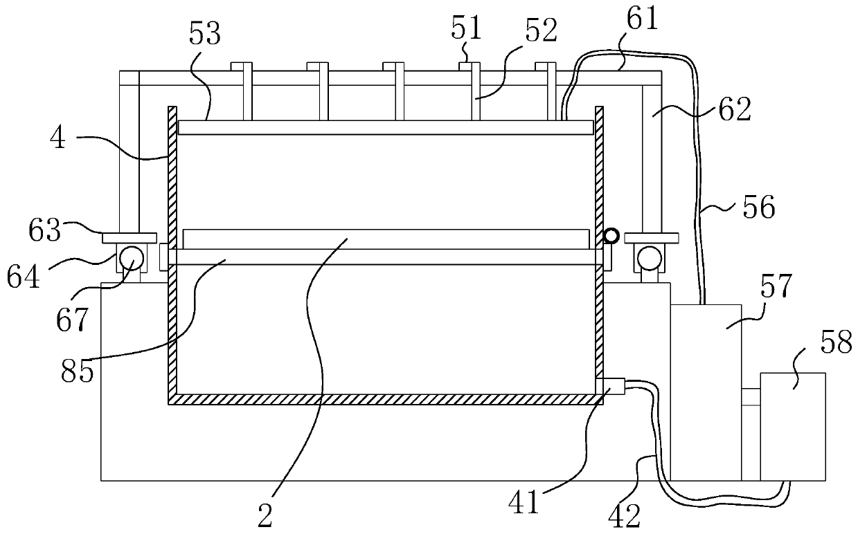 Spray-type glass substrate thinning line