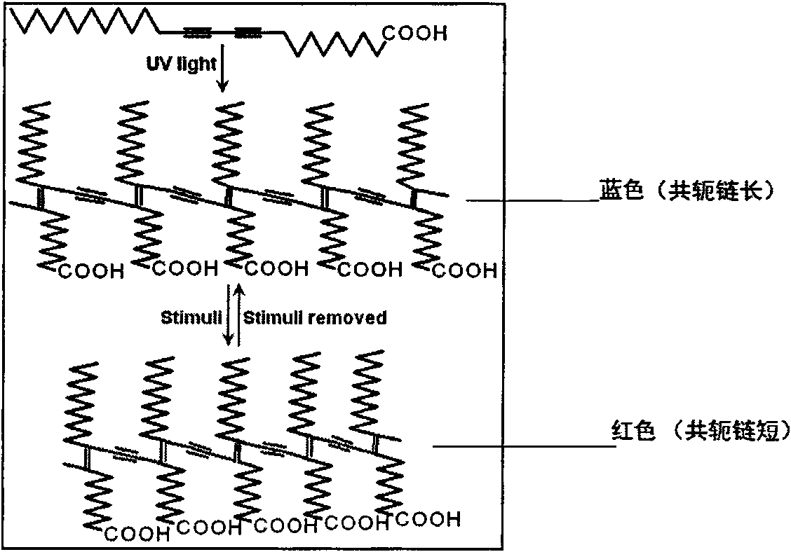 Reversible electrochromism composite fiber and preparation method thereof