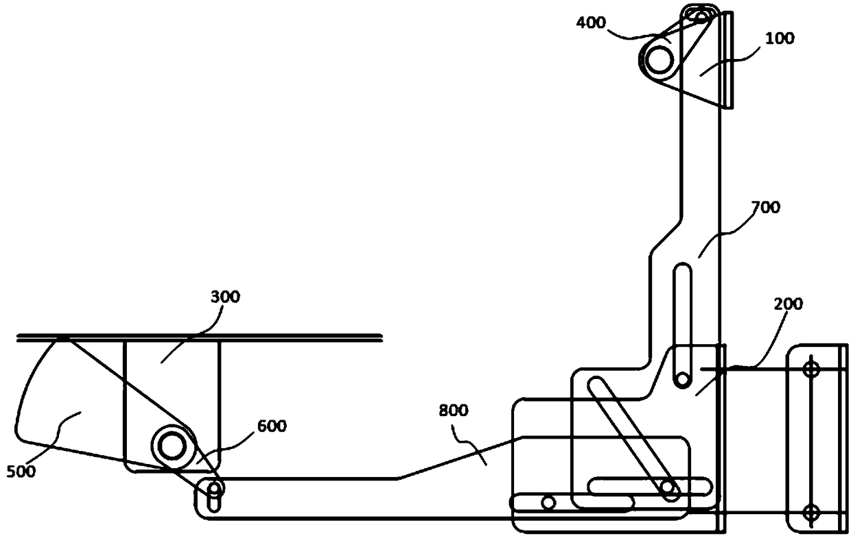 Small high-voltage cabinet grounding chain mechanism