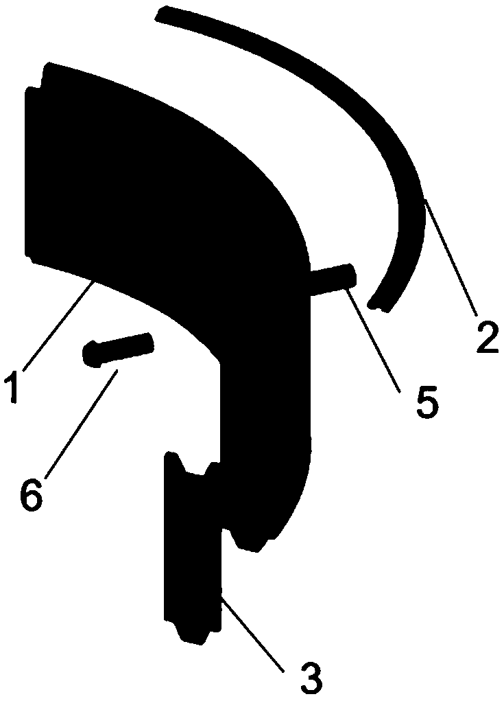 Arc-surface-lap-joint self-water-stop reverse-filtering trunk