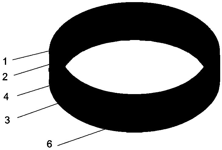 Arc-surface-lap-joint self-water-stop reverse-filtering trunk