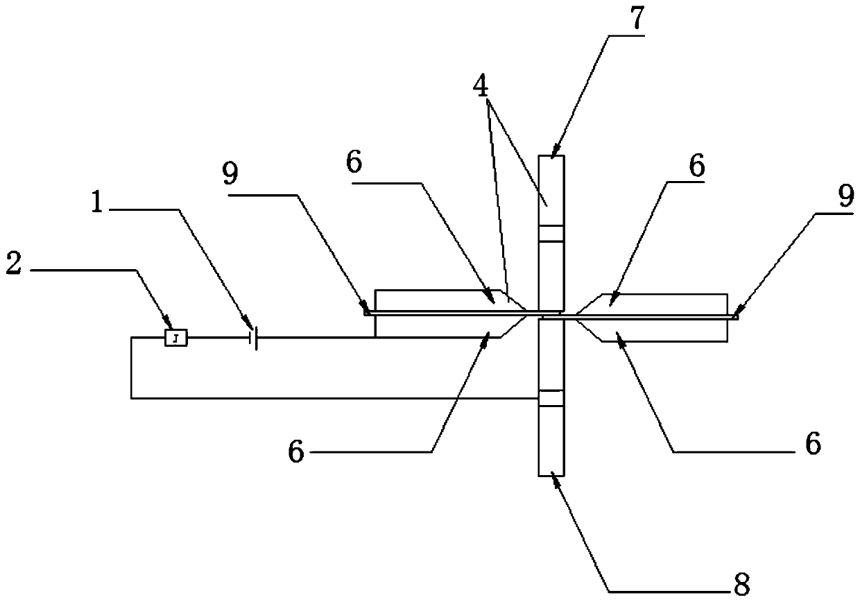 Device for automatically detecting starting point and ending point of lap seam welding of metal part