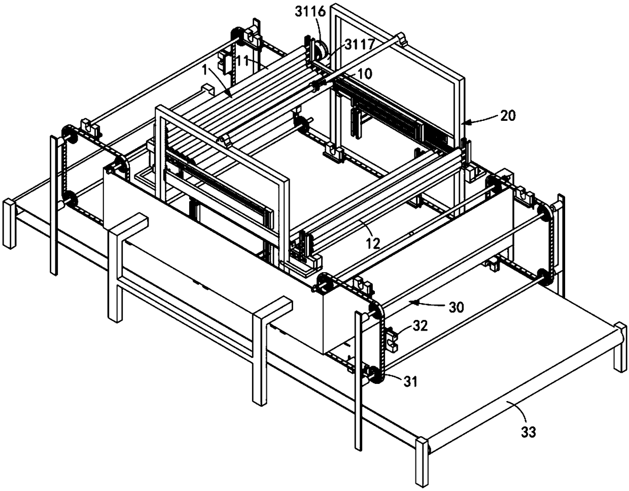 Continuous automatic output vermicelli cooking device