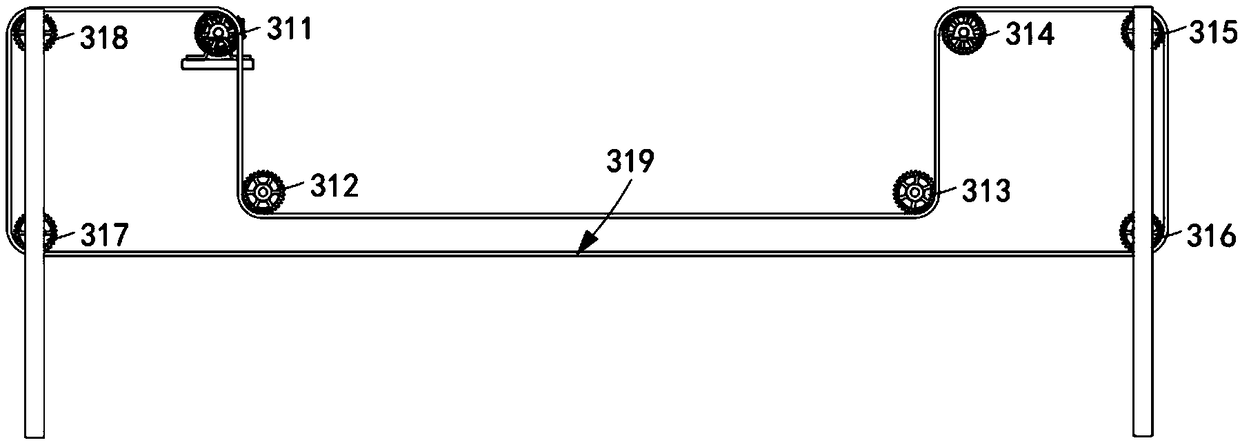 Continuous automatic output vermicelli cooking device