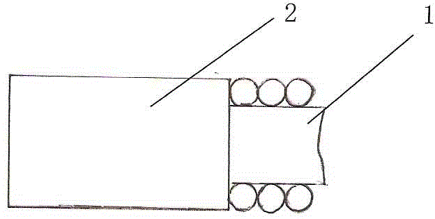 Inserted inlaid butt welding structure of ceramic metal halide electrode