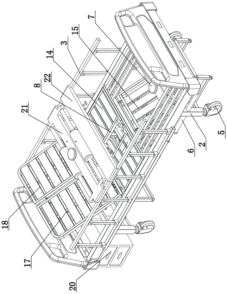 Multifunctional nursing bed