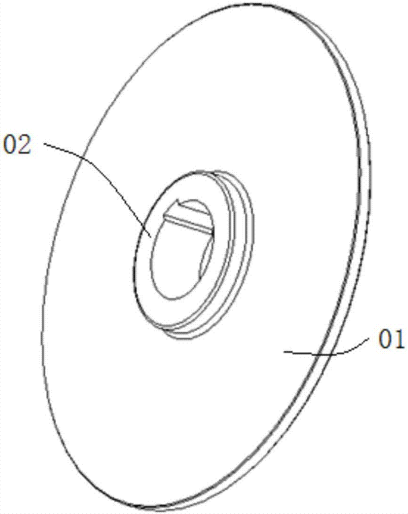 Split type uncoiling brake disc