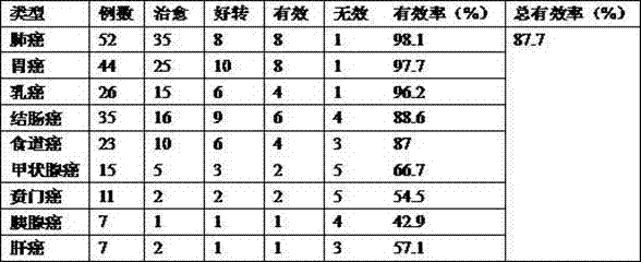 A traditional Chinese medicine composition for preventing postoperative recurrence of cancer