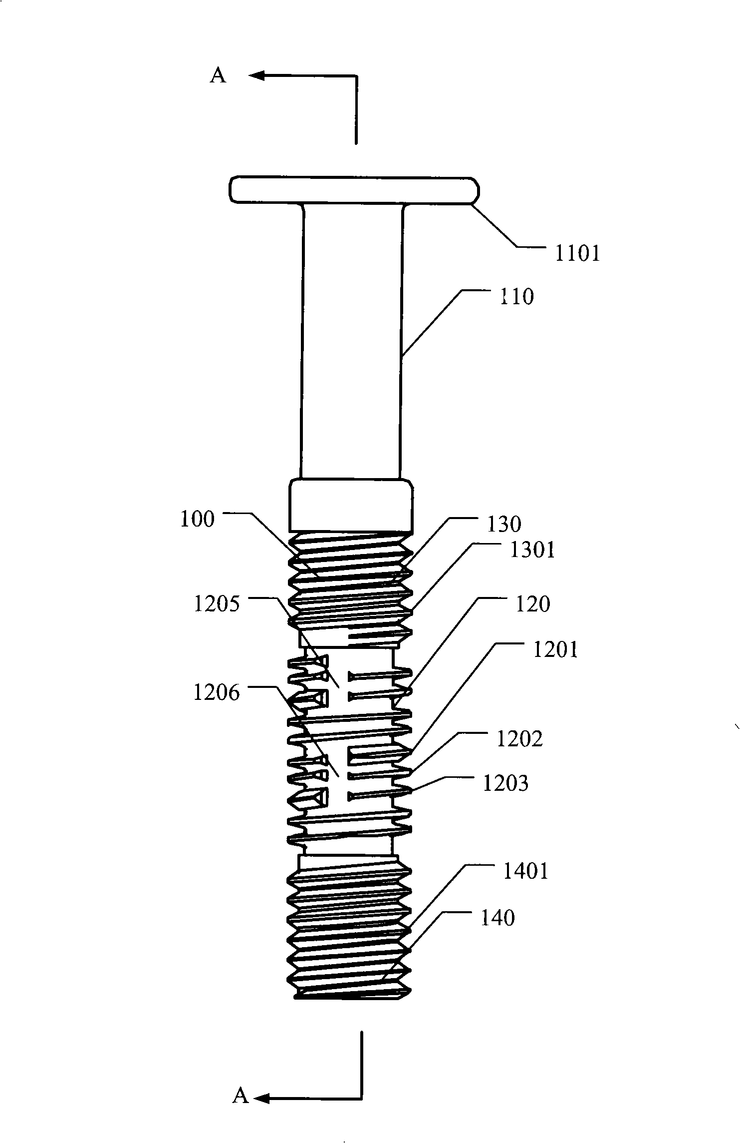 Screw device and cavity filter using the same