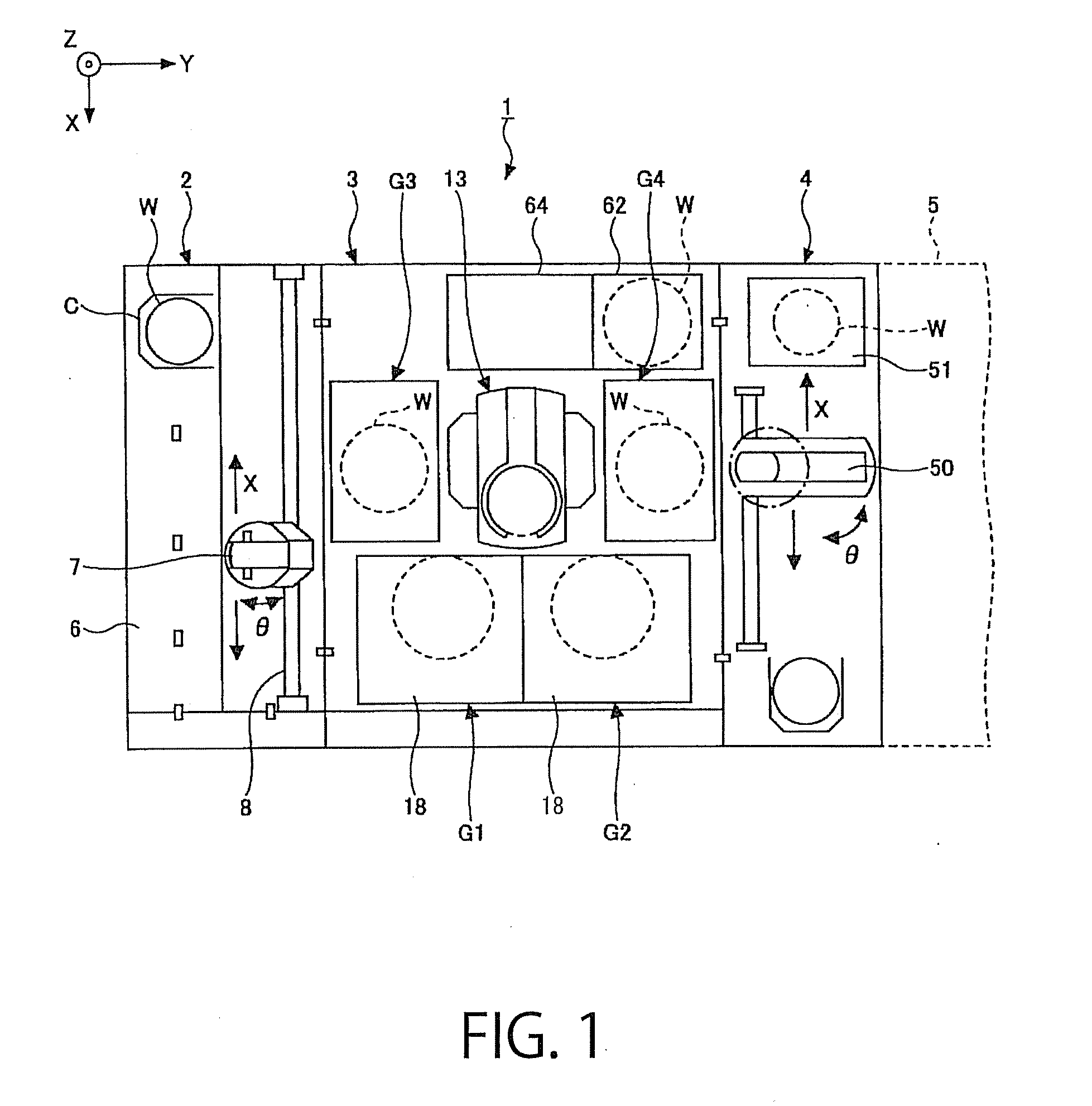 Resist coating and developing apparatus and method