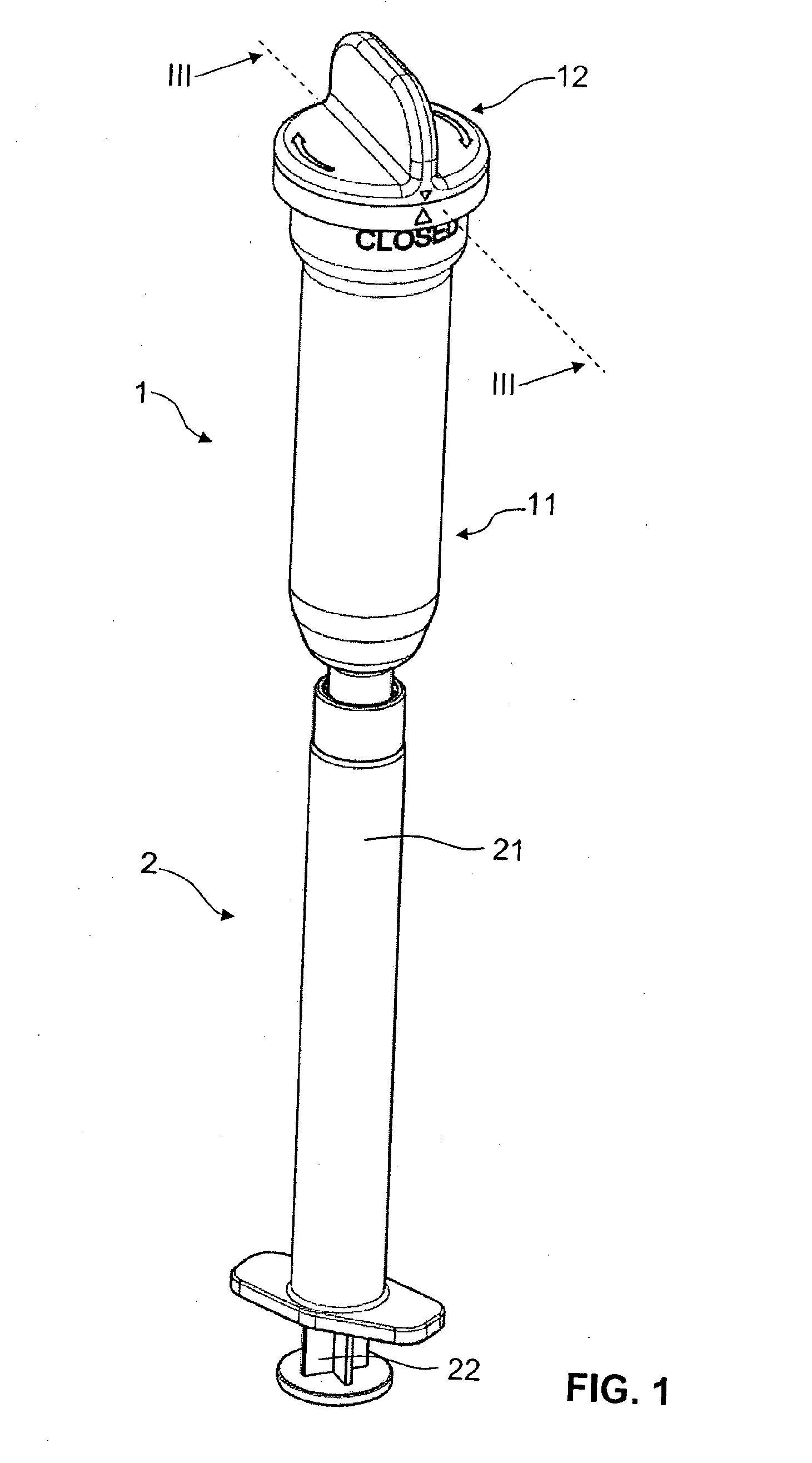 Device for opening an ampoule