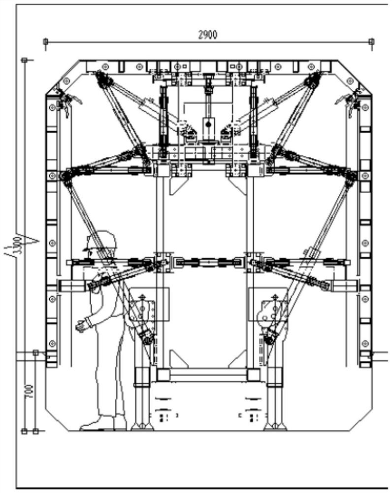 Open-cut cast-in-place underground comprehensive pipe gallery movable bench formwork integrated construction method