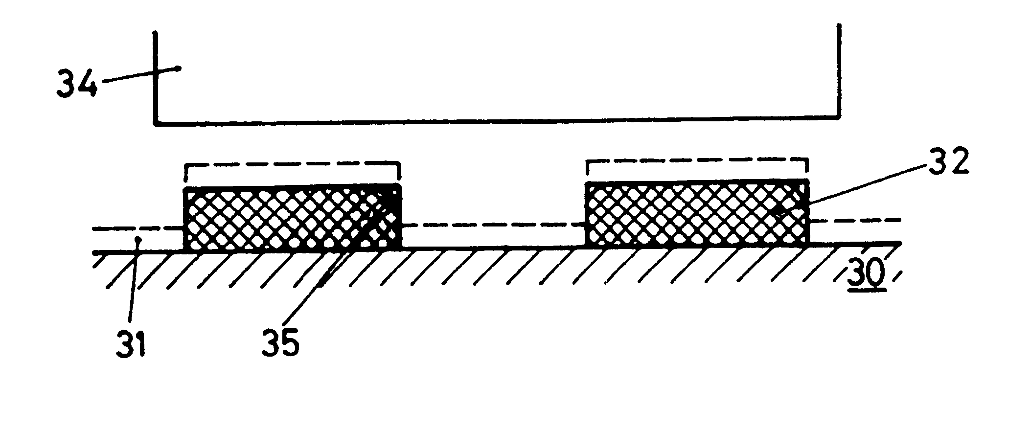 Method for producing a structure of interference colored filters