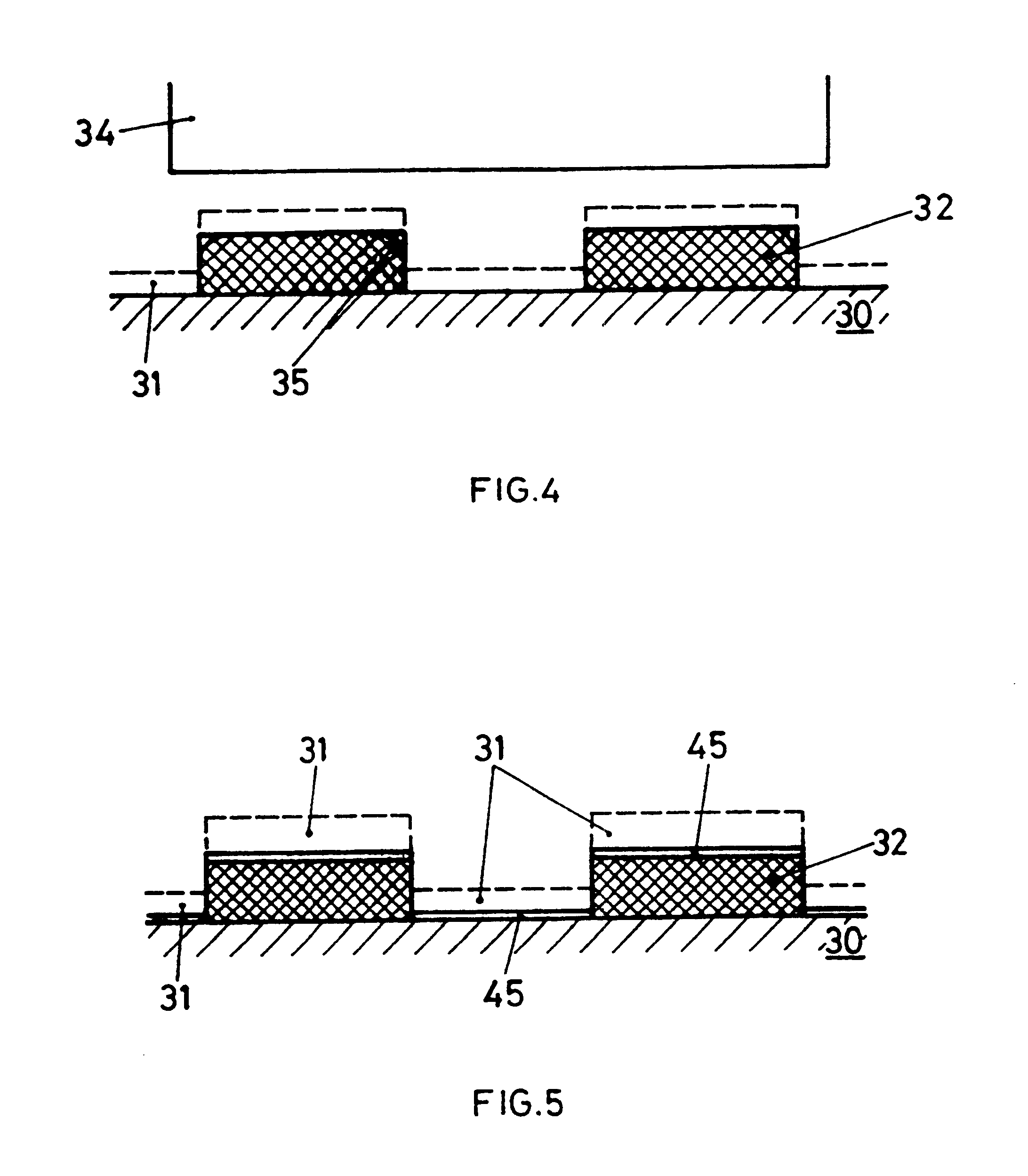Method for producing a structure of interference colored filters