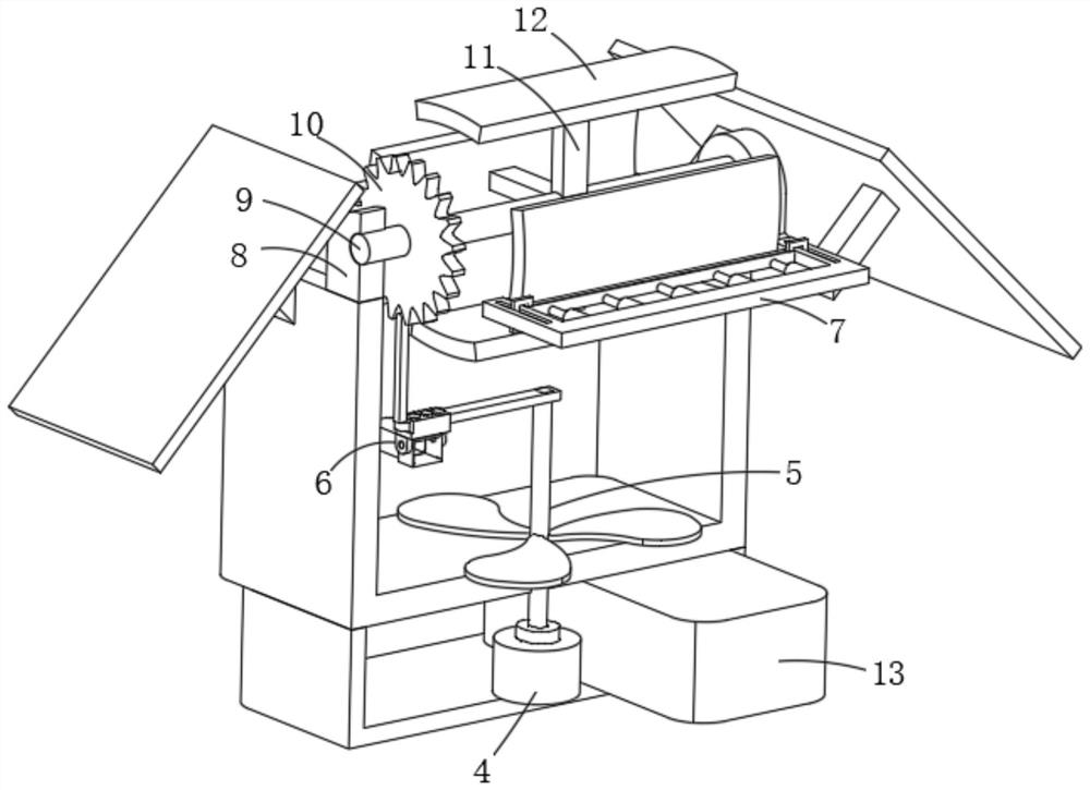 Insect catching device for sweet potato planting in family farm