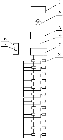 Array type wind power generation system