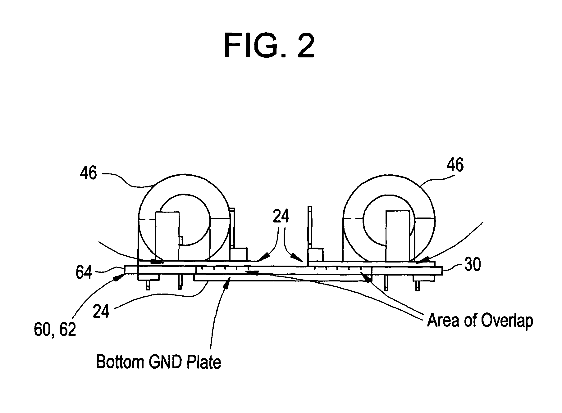 DC Voltage surge suppressor with distributed capacitance EMI filtering and impedance matching