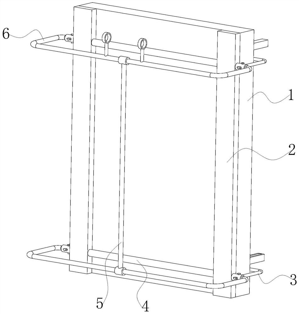 Fixing assembly for integrated outer wall installation construction