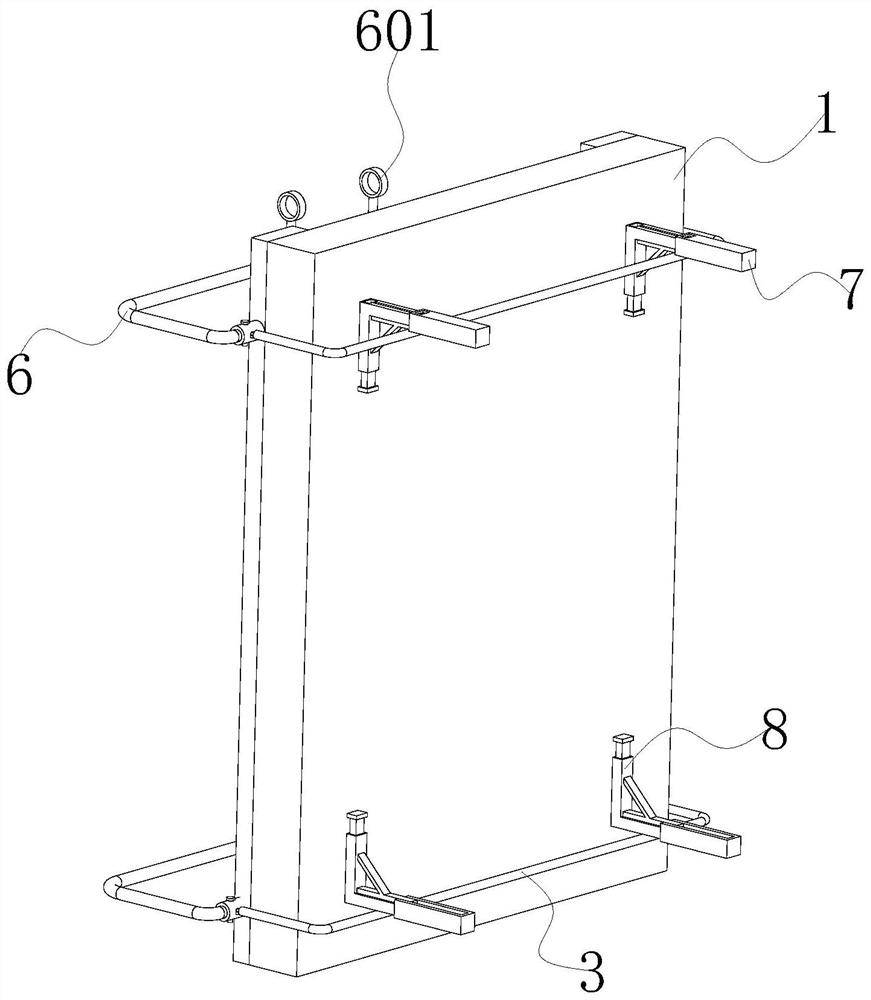 Fixing assembly for integrated outer wall installation construction