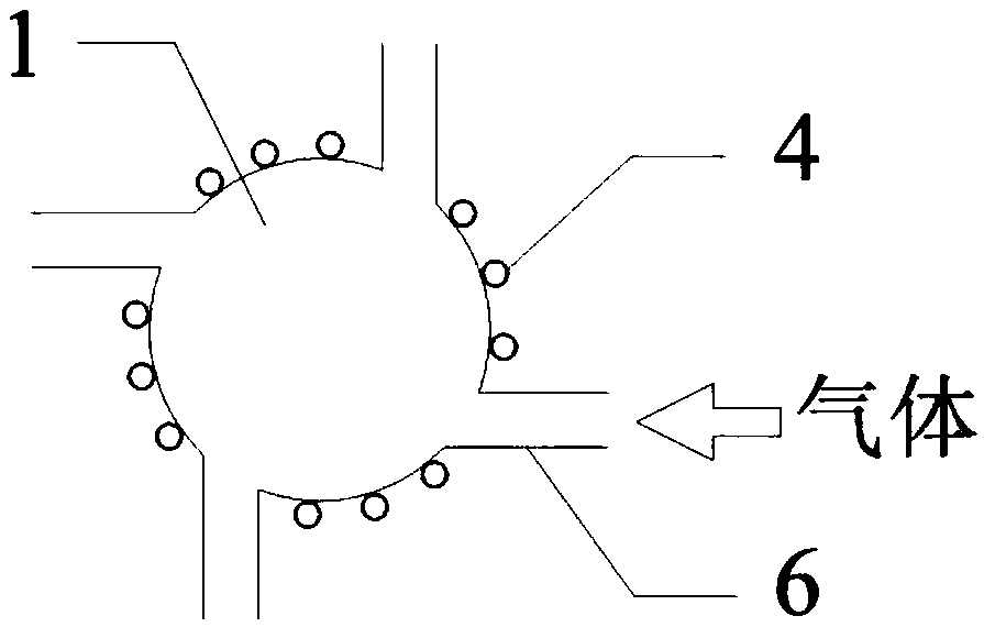 Bitangent circle reactor applied to urea pyrolysis to produce ammonia