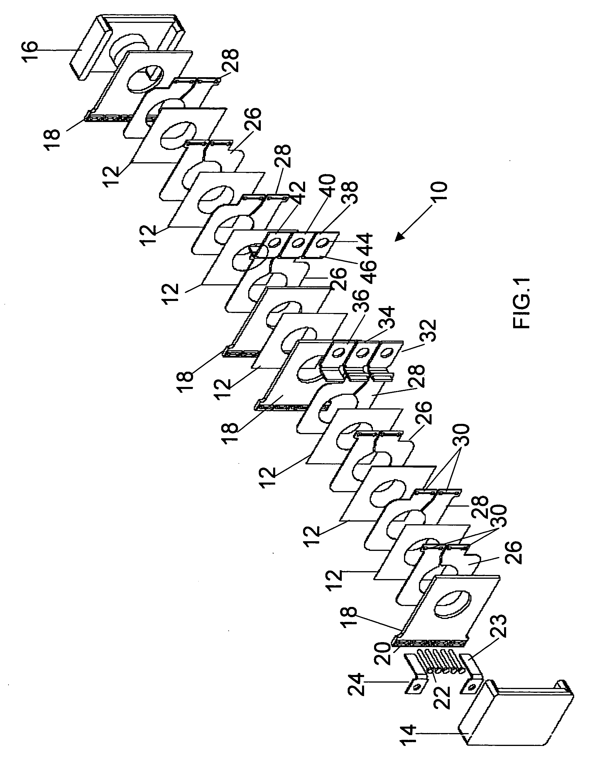 Terminal system for planar magnetics assembly