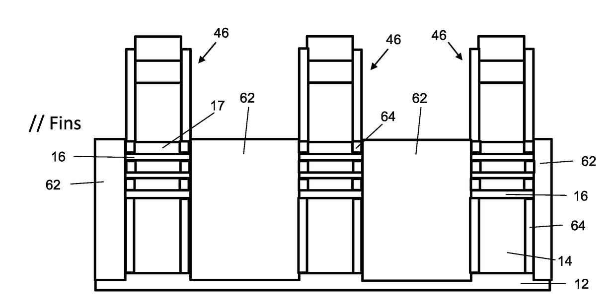 Stress induction in 3D device channel using elastic relaxation of high stress material