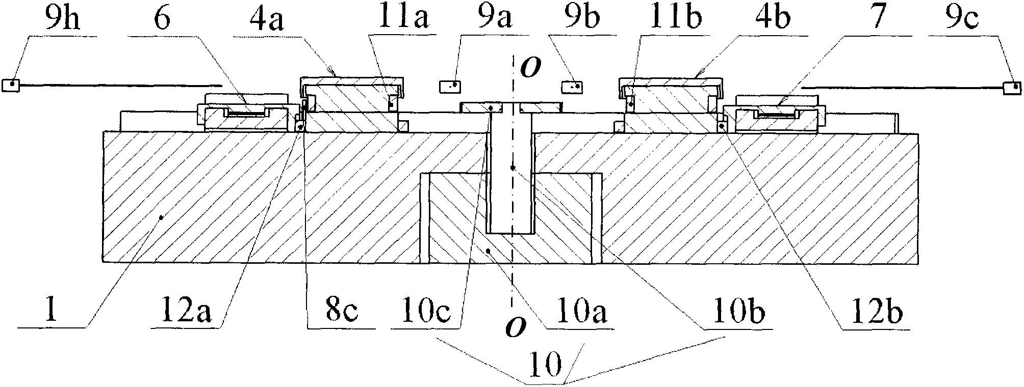 Two-workpiece-platform rotary exchange method and device based on cable-box anti-rotation mechanisms