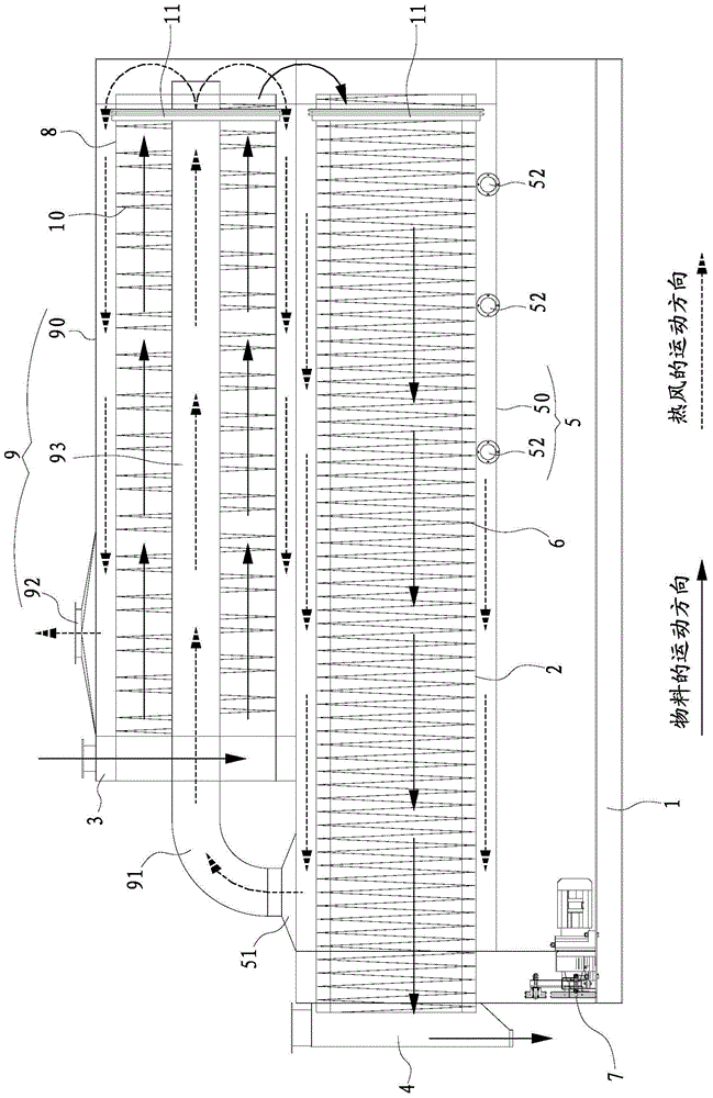 An energy-saving drum type grain and oil frying machine