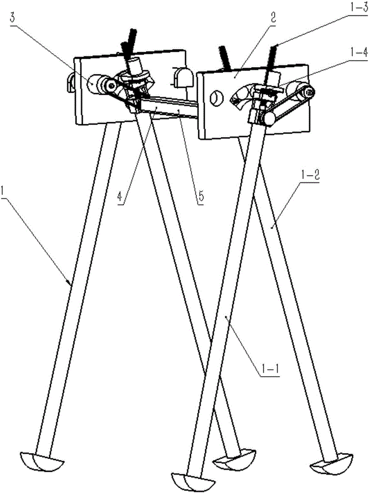 Semi-passive walking device and control method thereof