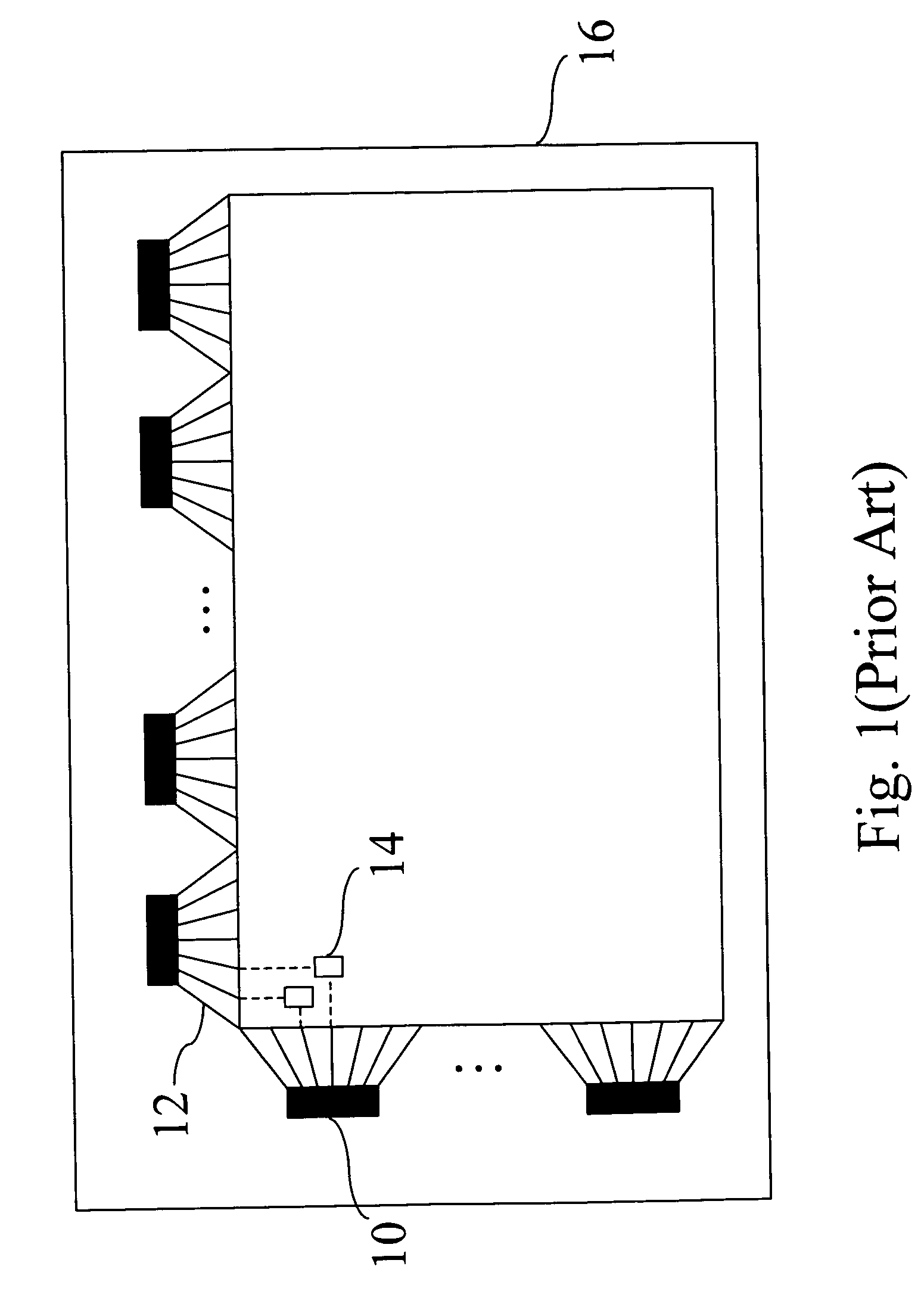 Uniform impedance conducting lines for a liquid crystal display