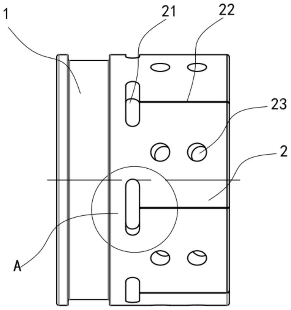 Joint hoop and clamping seat