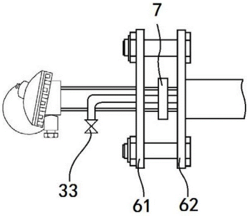 Mounting method of blast furnace hearth bottom temperature thermocouple