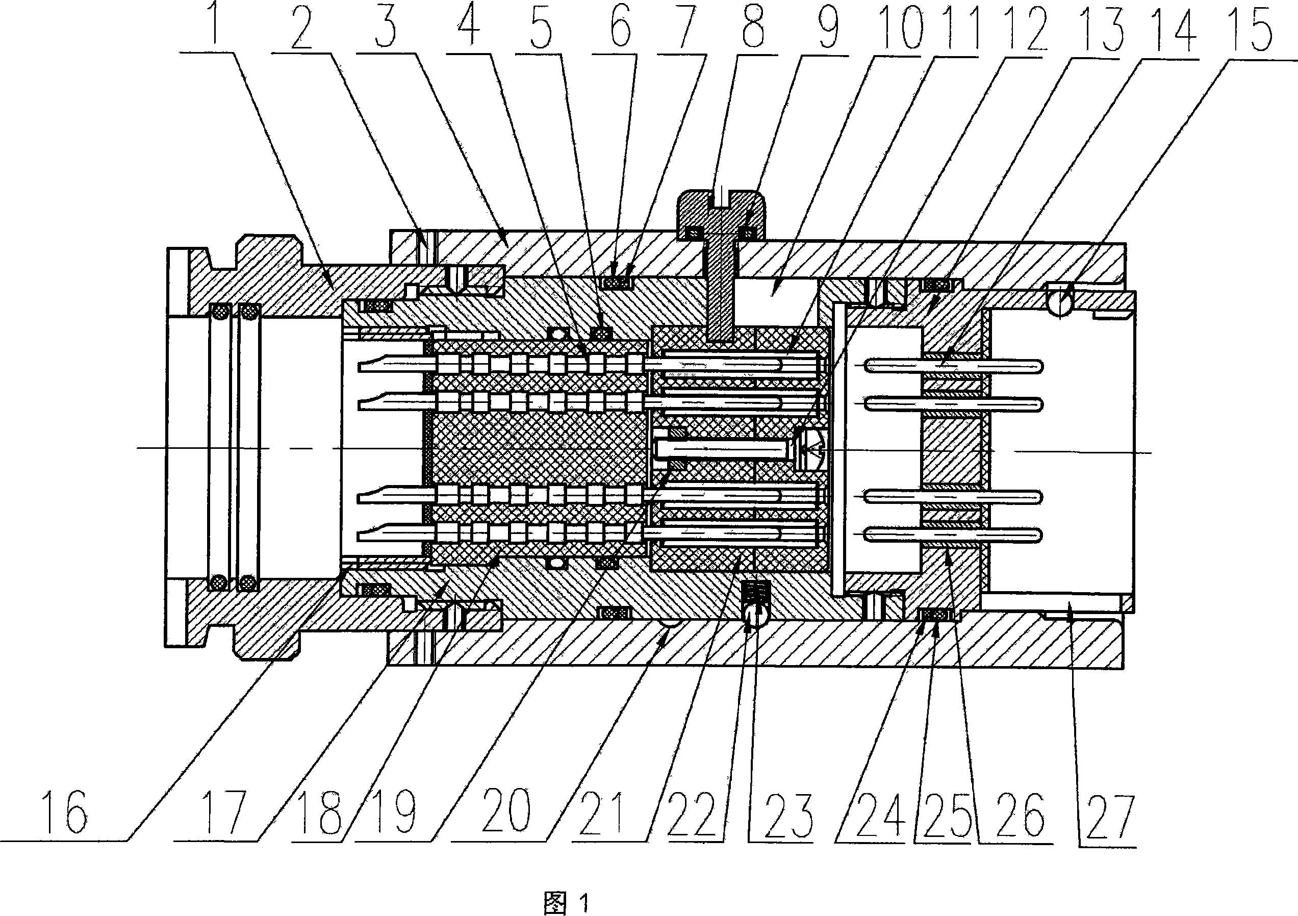 Underwater anti-short circuit separate electric connector