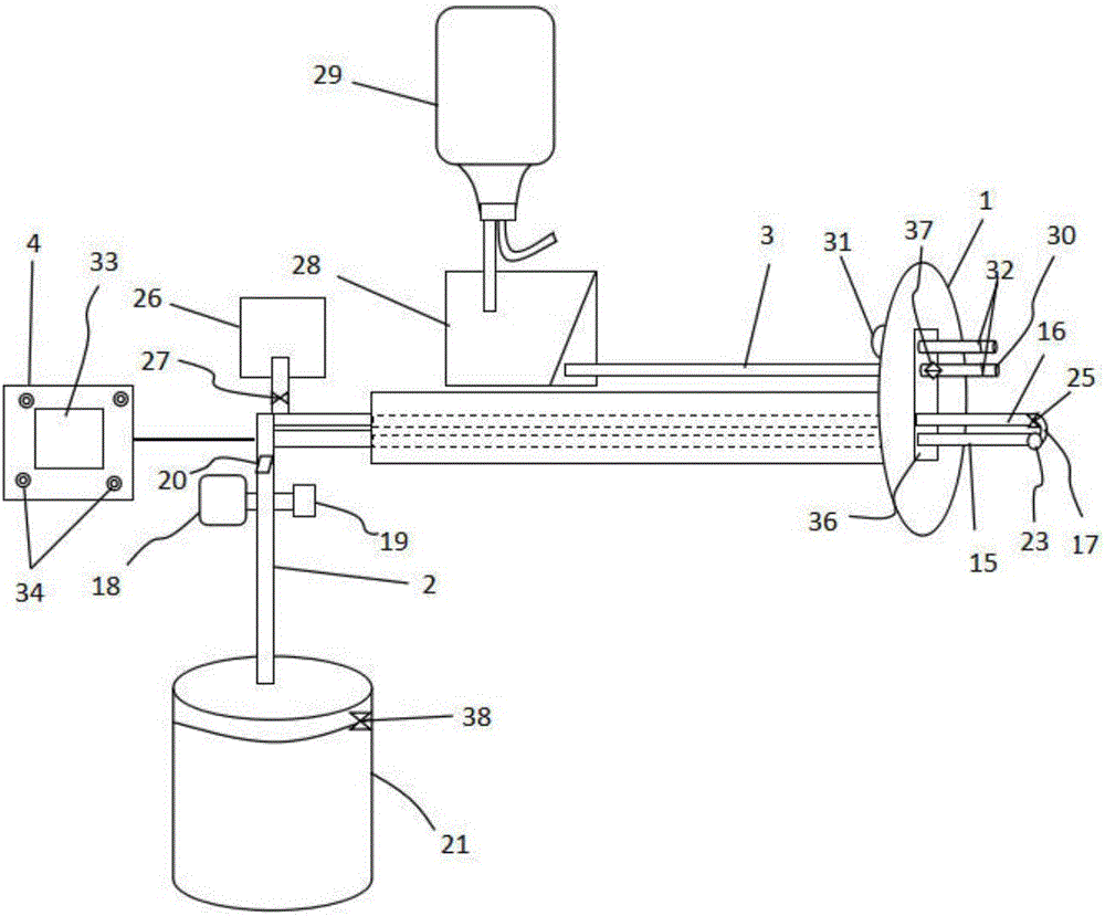 Oxygen supply and sputum suction visual device for breath internal medicine department