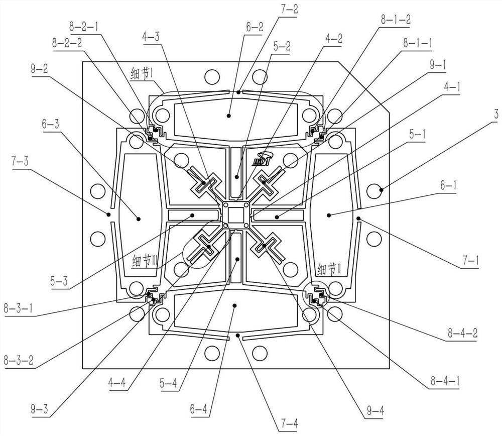 Large-stroke two-dimensional nanometer positioning platform