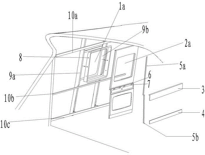 Decorative side wall plate for ship and splicing method thereof