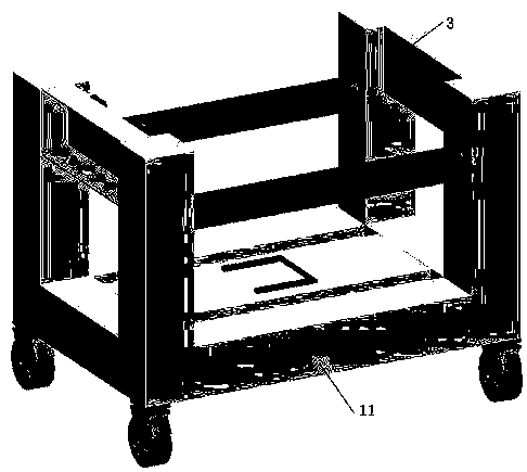 Pipeline lifting vehicle in confined space and using method thereof