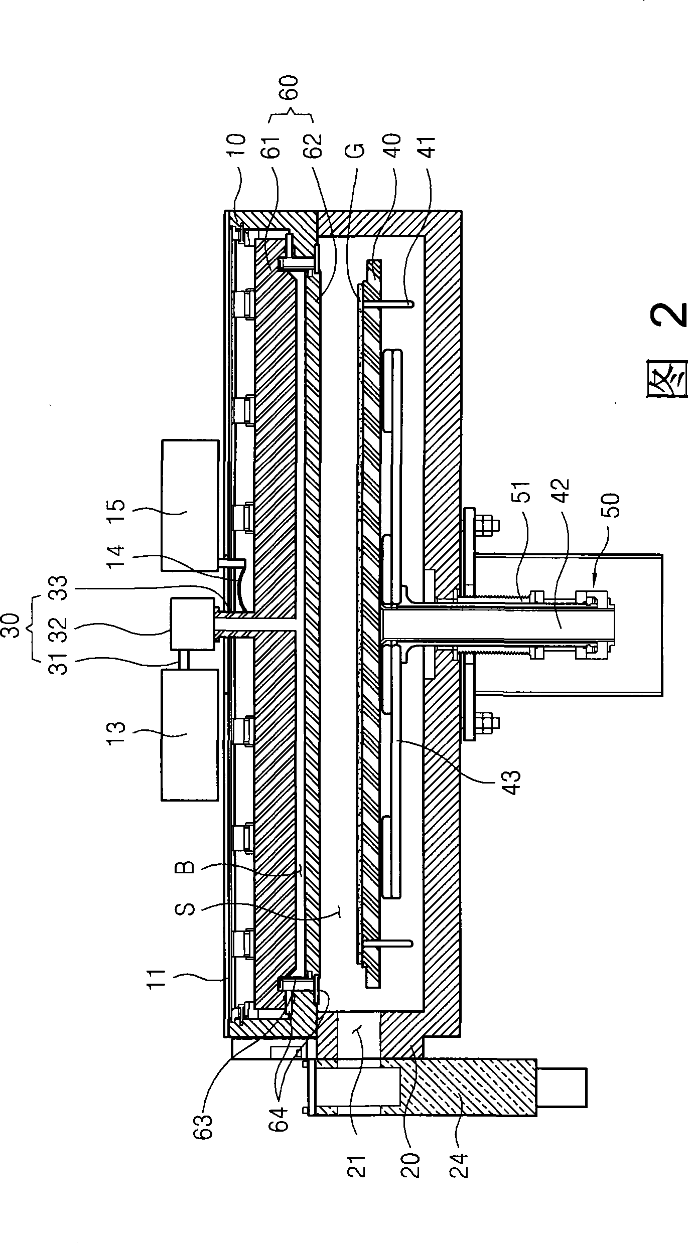 Chemical vapor deposition apparatus for flat display