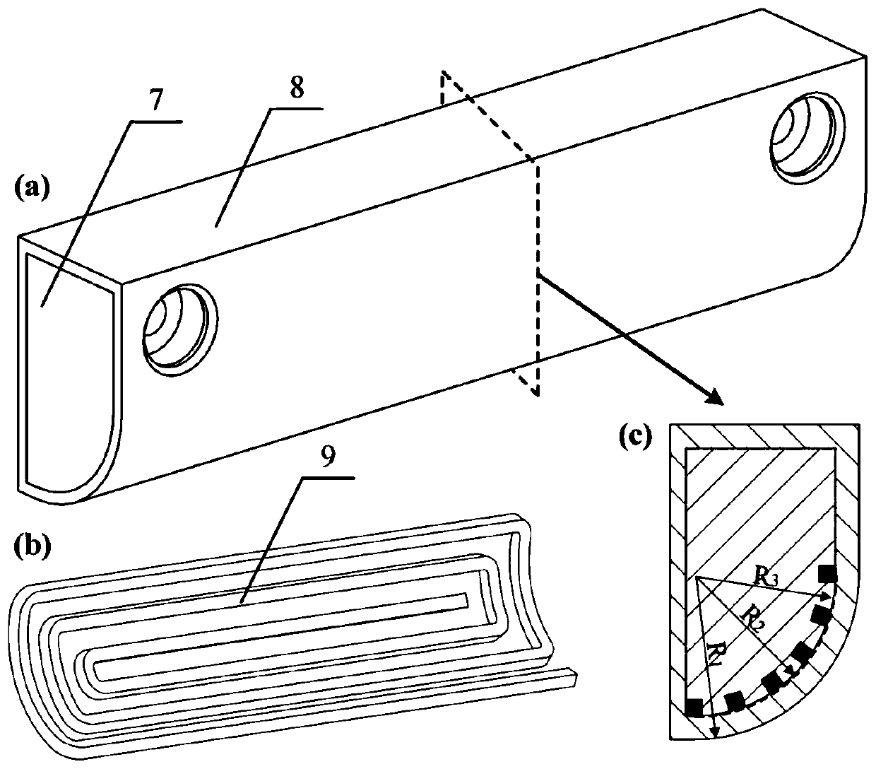 A forming device and method for high-precision U-shaped bending of sheet metal