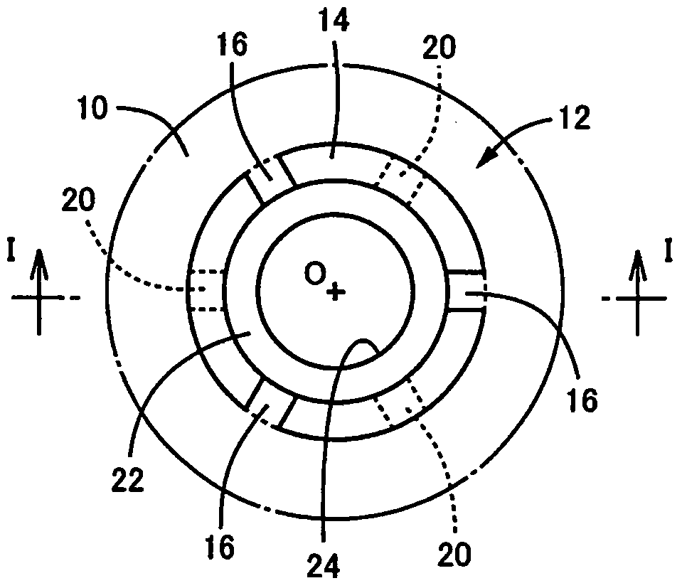 Fastening part structure and molding device of resin parts