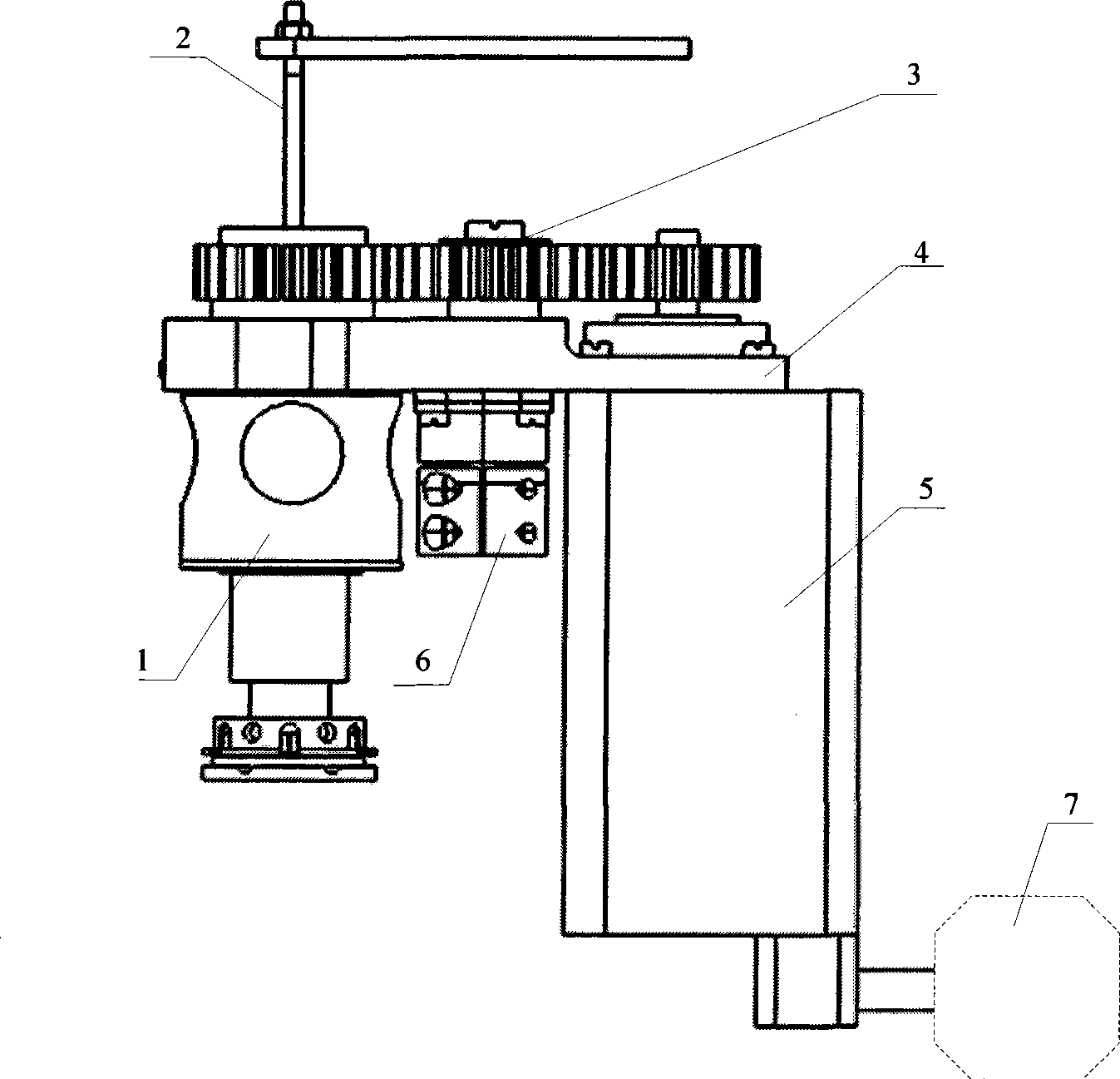 Servo bottle cap screwing mechanism