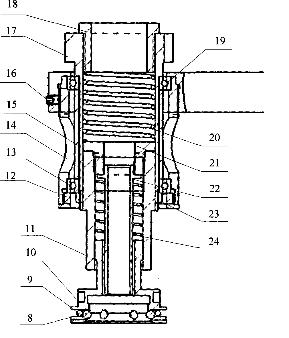 Servo bottle cap screwing mechanism