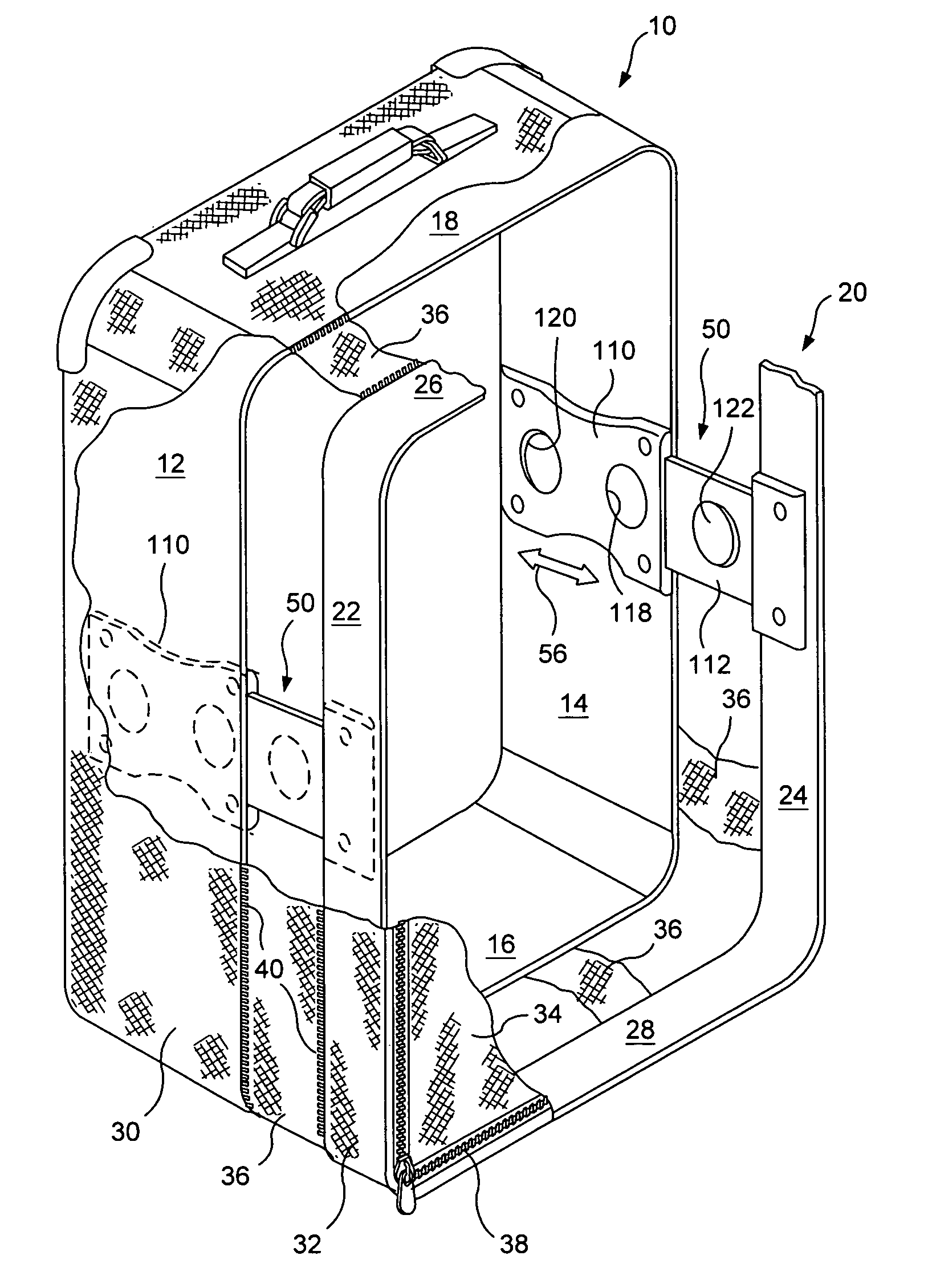 Expandable luggage