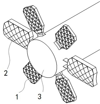 A mixed aerodynamic layout and design method of grid rudder wing suitable for box launch