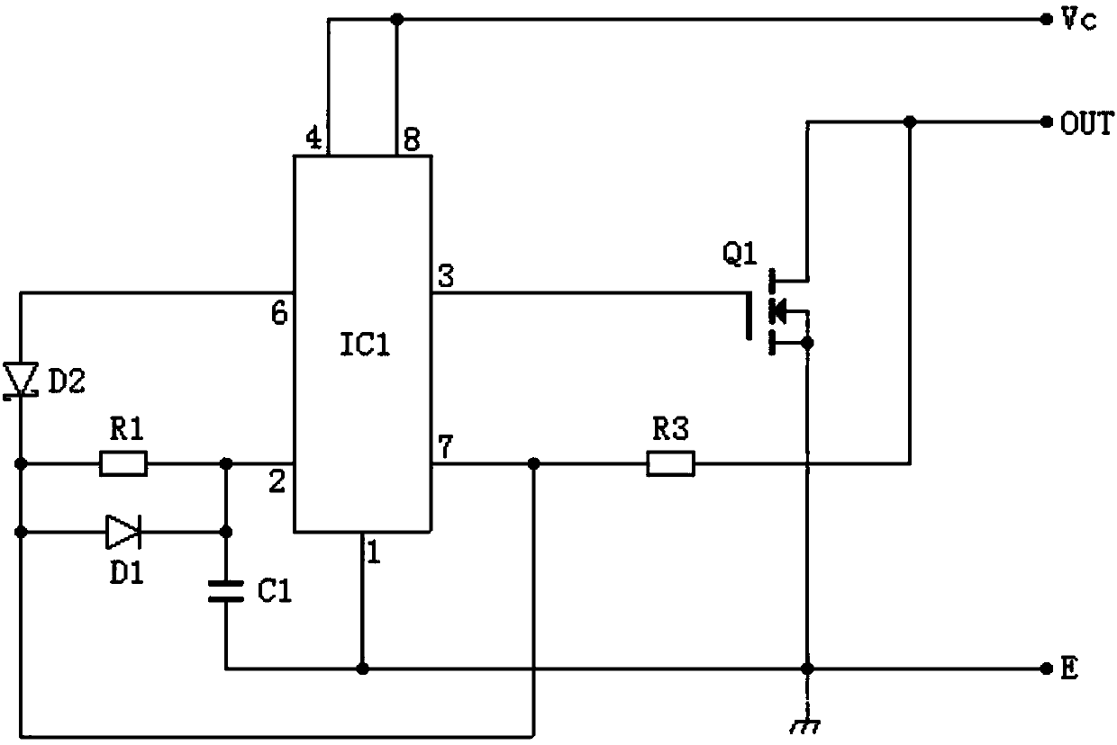 Overcurrent protection driving circuit and electric vehicle motor controller