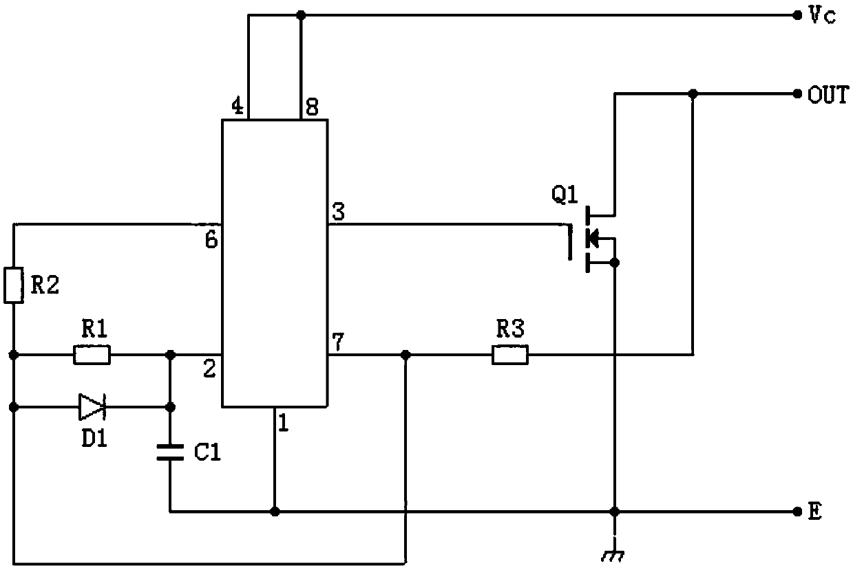 Overcurrent protection driving circuit and electric vehicle motor controller