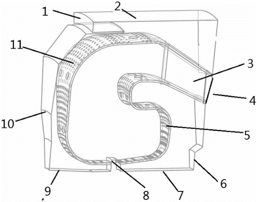 Flame tube suitable for three-vortex-system structure combustion of advanced low-pollution turbine engine